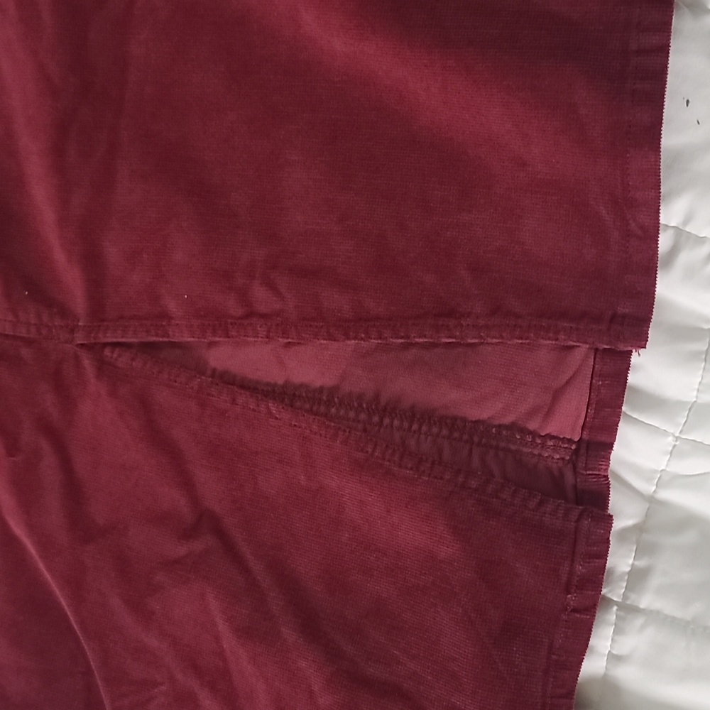 Time and Tru Burgundy Corduroy Skirt - Picture 2 of 5